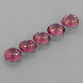 Gemas de granate rodolita rojo natural de  ct, transparente, transparente / translúcido