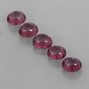 Gemas de granate rodolita rojo natural de  ct, transparente, transparente / translúcido