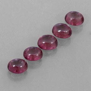 Gemas de granate rodolita rojo natural de  ct, transparente, transparente / translúcido