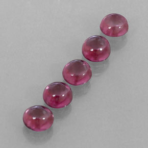 Gemas de granate rodolita rojo natural de  ct, transparente, transparente / translúcido