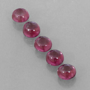 Gemas de granate rodolita rojo natural de  ct, transparente, transparente / translúcido