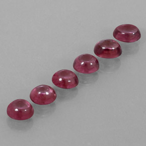 Gemas de granate rodolita rojo natural de  ct, transparente, transparente / translúcido