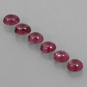Gemas de granate rodolita rojo natural de  ct, transparente, transparente / translúcido