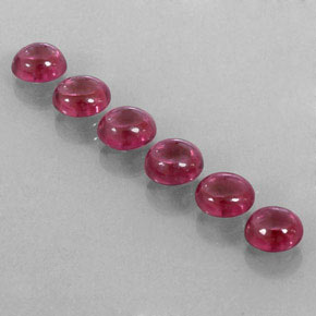 Gemas de granate rodolita rojo natural de  ct, transparente, transparente / translúcido