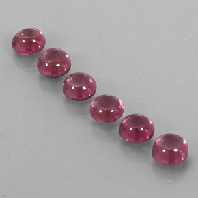 Gemas de granate rodolita rojo natural de  ct, transparente, transparente / translúcido