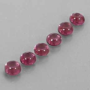 Gemas de granate rodolita rojo natural de  ct, transparente, transparente / translúcido