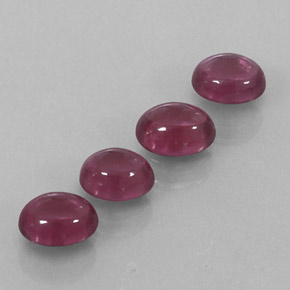 Gemas de granate rodolita rojo natural de  ct, transparente, transparente / translúcido