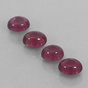Gemas de granate rodolita rojo natural de  ct, transparente, transparente / translúcido