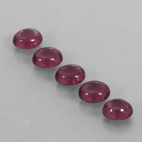 Gemas de granate rodolita rojo natural de  ct, transparente, transparente / translúcido