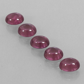 Gemas de granate rodolita rojo natural de  ct, transparente, transparente / translúcido
