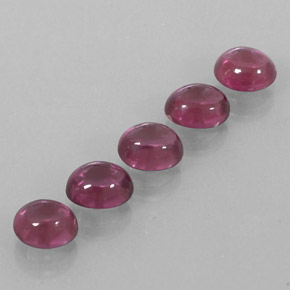 Gemas de granate rodolita rojo natural de  ct, transparente, transparente / translúcido