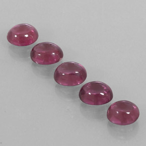 Gemas de granate rodolita rojo natural de  ct, transparente, transparente / translúcido