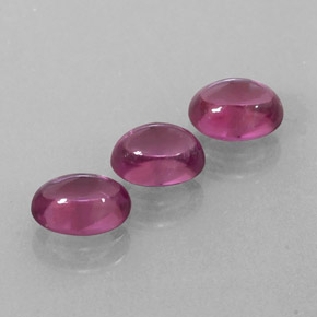 Gemas de granate rodolita rojo natural de  ct, transparente, transparente / translúcido