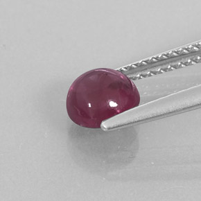 Granate rodolita rojo natural de 1,19 ct, transparente, transparente / translúcido
