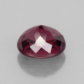 Granate rodolita rojo natural de 2,87 ct, corte óvalo, VS-SI