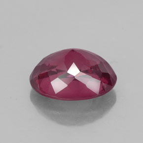 Granate rodolita rojo natural de 2,57 ct, corte óvalo, VS