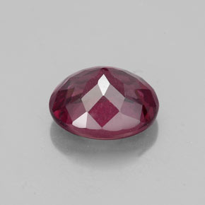 Granate rodolita rojo natural de 2,21 ct, corte óvalo, VS
