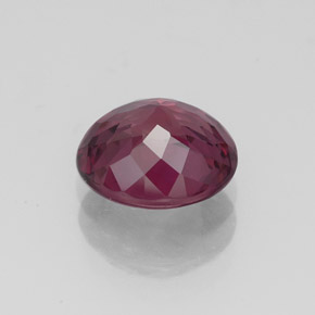 Granate rodolita rojo natural de 2,33 ct, corte óvalo, VVS-VS