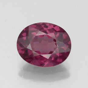Granate rodolita rojo natural de 2,50 ct, corte óvalo, VS