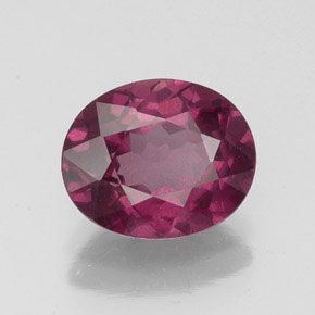 Granate rodolita rojo natural de 2,50 ct, corte óvalo, VS