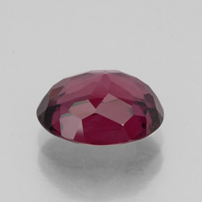 Granate rodolita rojo natural de 2,86 ct, corte óvalo, VVS-VS