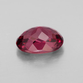 Granate rodolita rojo natural de 1,94 ct, corte óvalo, VVS-VS