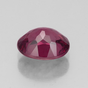 Granate rodolita rojo natural de 1,95 ct, corte óvalo, VS