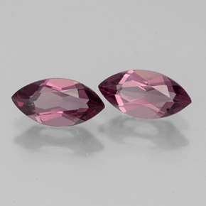 Gemas de granate rodolita rojo natural de  ct, marquesa, VS