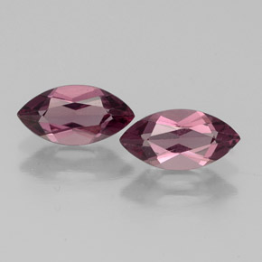Gemas de granate rodolita rojo natural de  ct, marquesa, VS