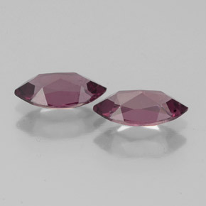Gemas de granate rodolita rojo natural de  ct, marquesa, VS