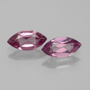 Gemas de granate rodolita rojo natural de  ct, marquesa, VS