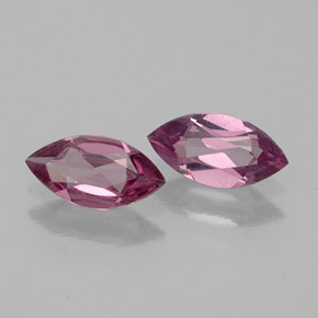 Gemas de granate rodolita rojo natural de  ct, marquesa, VS