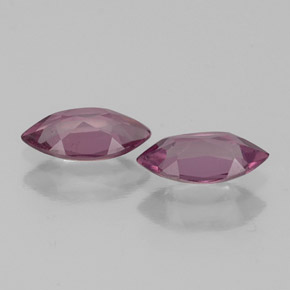 Gemas de granate rodolita rojo natural de  ct, marquesa, VS