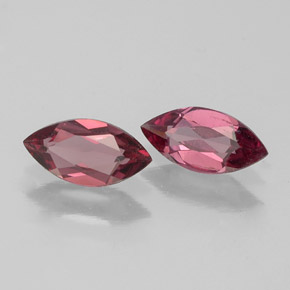 Gemas de granate rodolita rojo natural de  ct, marquesa, VVS-VS