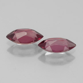 Gemas de granate rodolita rojo natural de  ct, marquesa, VVS-VS