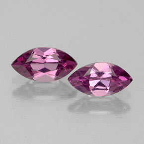Gemas de granate rodolita rojo natural de  ct, marquesa, VVS-VS