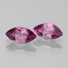 Gemas de granate rodolita rojo natural de  ct, marquesa, VVS-VS