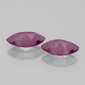 Gemas de granate rodolita rojo natural de  ct, marquesa, VVS-VS