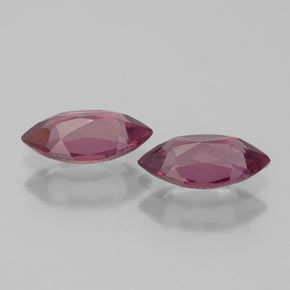 Gemas de granate rodolita rojo natural de  ct, marquesa, VS