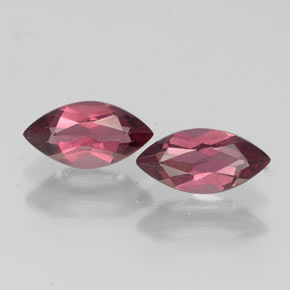 Gemas de granate rodolita rojo natural de  ct, marquesa, VS