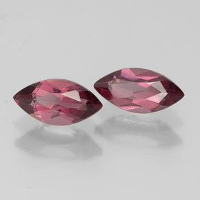 Gemas de granate rodolita rojo natural de  ct, marquesa, VS