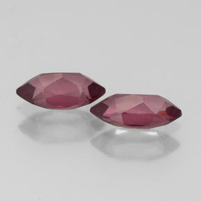 Gemas de granate rodolita rojo natural de  ct, marquesa, VS