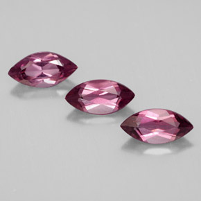 Gemas de granate rodolita rojo natural de  ct, marquesa, VS
