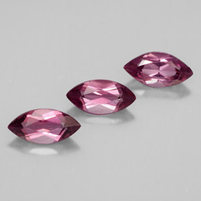 Gemas de granate rodolita rojo natural de  ct, marquesa, VS