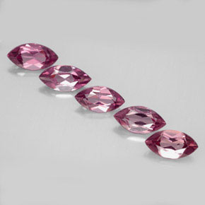 Gemas de granate rodolita rojo natural de  ct, marquesa, VVS-VS