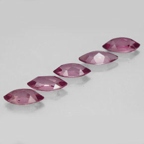 Gemas de granate rodolita rojo natural de  ct, marquesa, VVS-VS