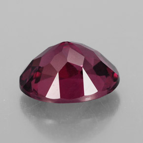 Granate rodolita rojo natural de 1,77 ct, corte óvalo, VS-SI