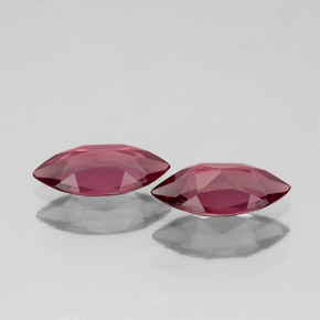 Gemas de Granate rodolita Rojo frambuesa natural de  ct, Marquesa, VS