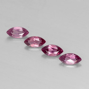 Gemas de granate rodolita violeta natural de  ct, marquesa, VS