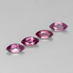 Gemas de granate rodolita violeta natural de  ct, marquesa, VS